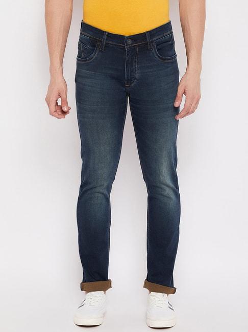duke-dark-blue-slim-fit-lightly-washed-jeans