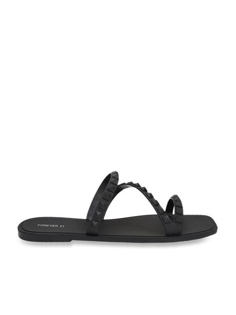 forever-21-women's-black-casual-sandals