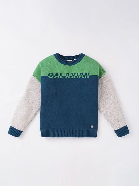 ed-a-mamma-kids-blue-&-green-cotton-color-block-full-sleeves-sweater