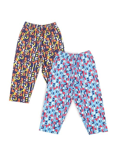 bodycare-kids-blue-&-navy-cotton-printed-trackpants-(pack-of-2)