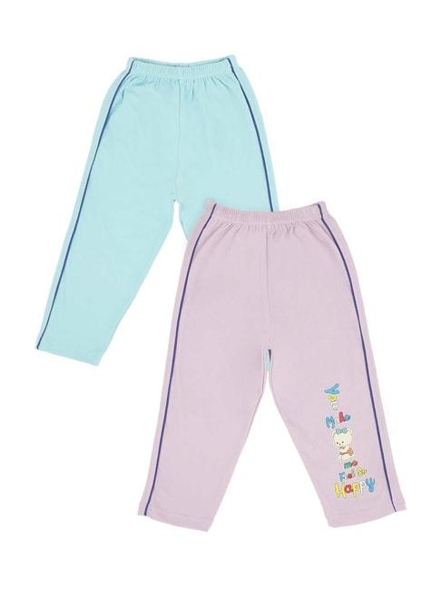 bodycare-kids-sky-blue-&-purple-cotton-printed-trackpants-(pack-of-2)