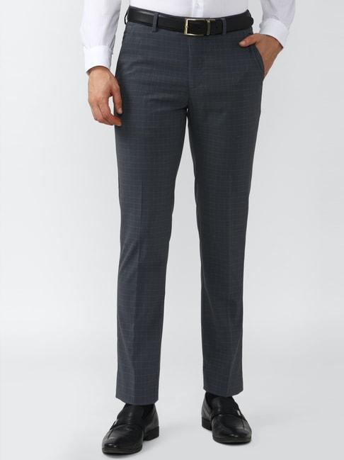 peter-england-grey-slim-fit-checks-trousers