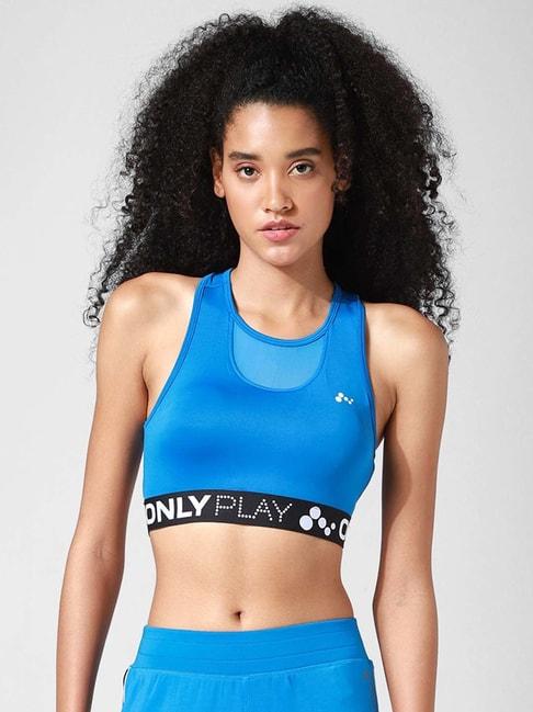 only-blue-round-neck-printed-sports-bra