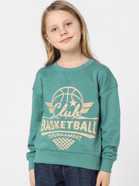 kids-only-green-printed-sweatshirt