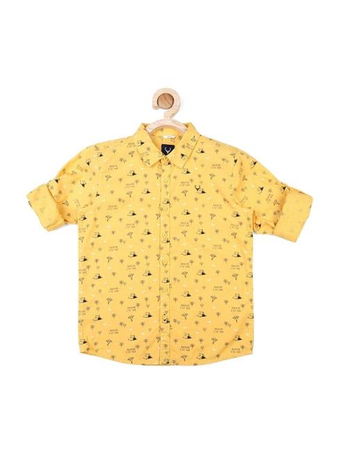 allen-solly-junior-yellow-cotton-printed-full-sleeves-shirt