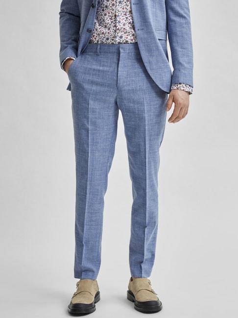 selected-homme-light-blue-slim-fit-self-pattern-trousers