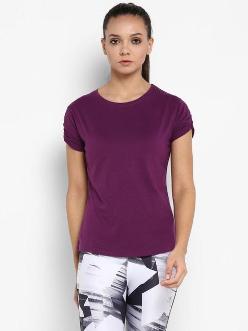 appulse-purple-cotton-slim-fit-t-shirt