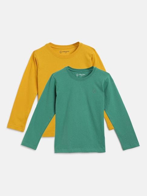 campana-boys-luciano-full-sleeve-round-neck-t-shirt---pack-of-2---yellow-&-green
