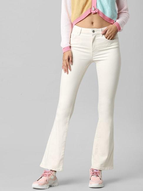 only-beige-cotton-high-rise-jeans