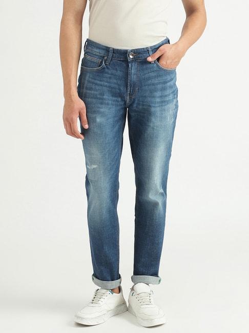 united-colors-of-benetton-blue-slim-fit-lightly-washed-jeans