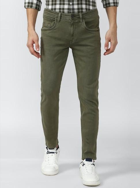 van-heusen-denim-labs-green-cotton-skinny-fit-jeans