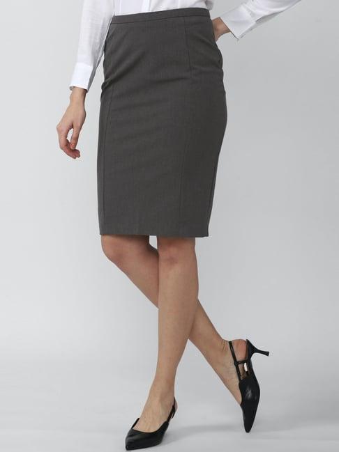 van-heusen-grey-shift-skirt