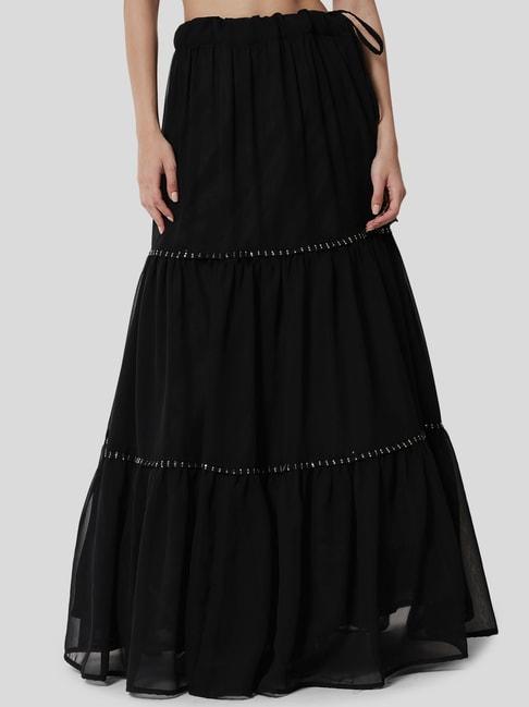 studiorasa-black-regular-fit-skirt