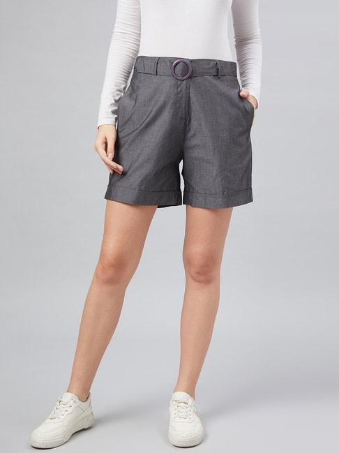 carlton-london-grey-shorts