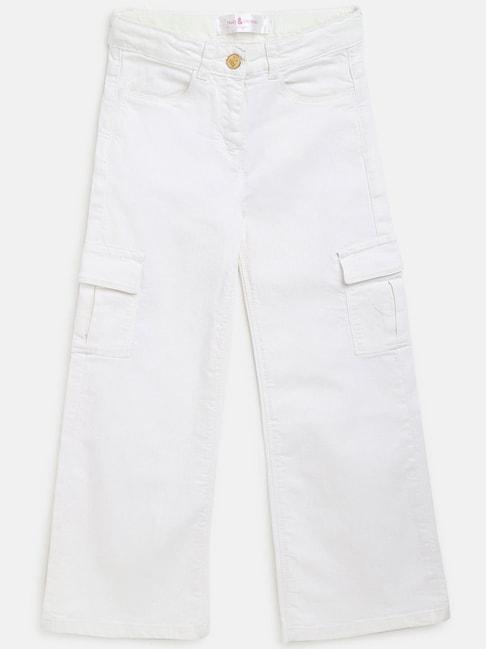 tales-&-stories-kids-white-flared-fit-trousers