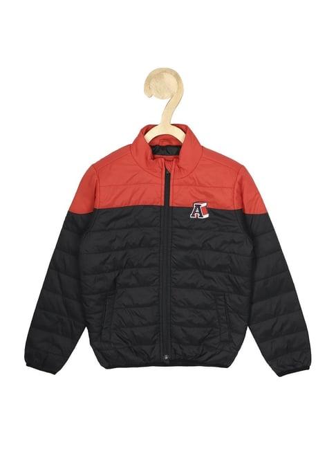 allen-solly-junior-red-&-black-color-block-full-sleeves-jacket