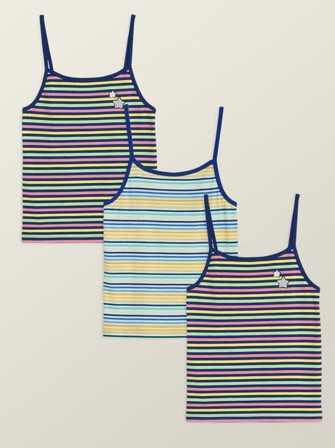 xy-life-kids-multicolor-striped-camisole-(pack-of-3)