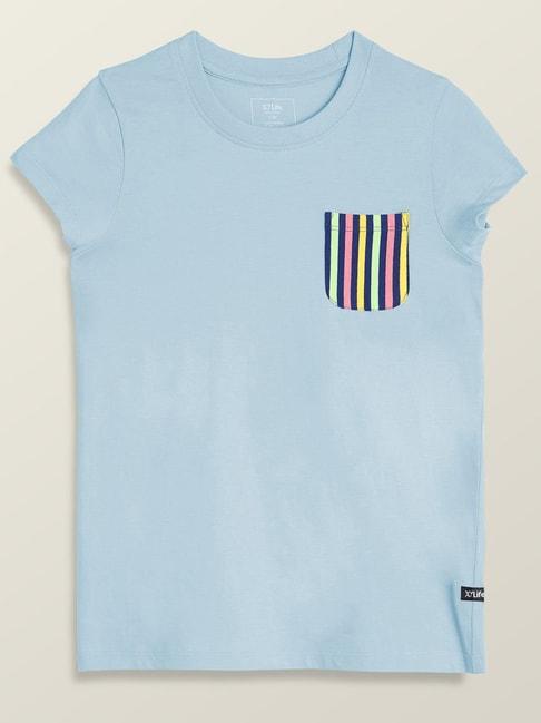 xy-life-kids-blue-cotton-printed-t-shirt