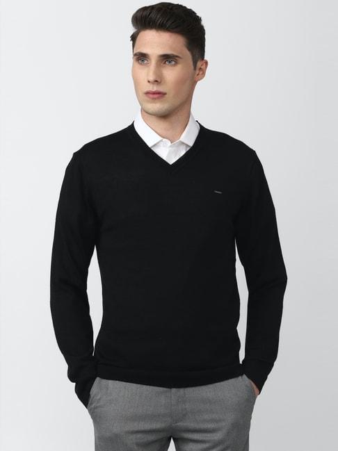 van-heusen-black-regular-fit-sweater