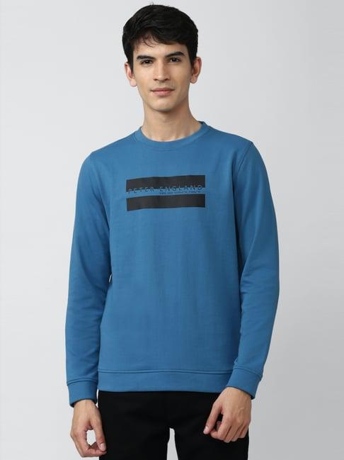 peter-england-blue-slim-fit-printed-sweatshirt