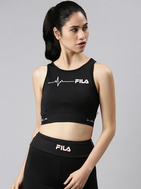 fila-black-graphic-print-sports-bra