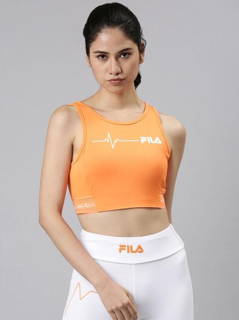 fila-orange-graphic-print-sports-bra