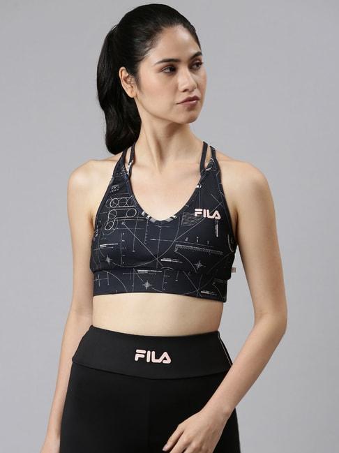 fila-black-geometric-print-sports-bra