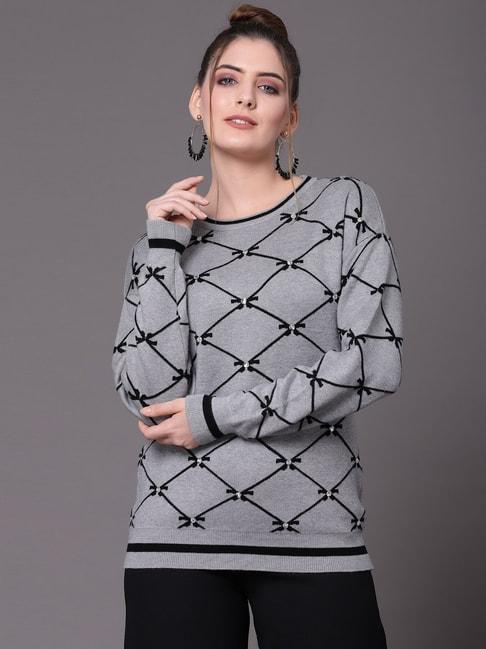 mafadeny-grey-embellished-sweater