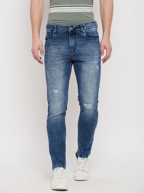 duke-light-blue-slim-fit-distressed-jeans