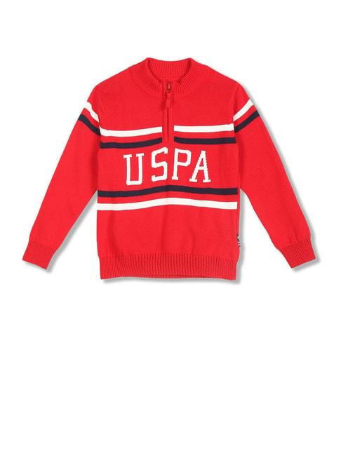 u.s.-polo-assn.-kids-red-self-design-full-sleeves-sweater