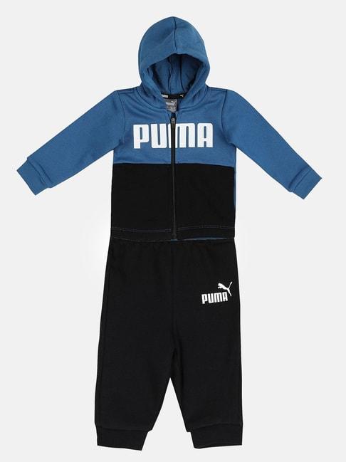 puma-kids-lake-blue-&-black-cotton-color-block-full-sleeves-sweatshirt-set
