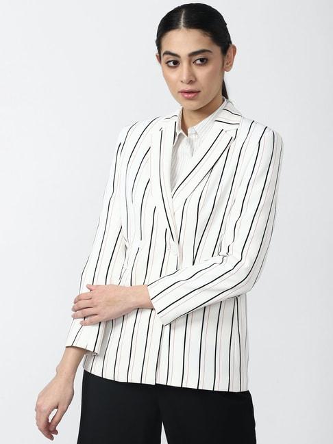 van-heusen-white-cotton-striped-blazer
