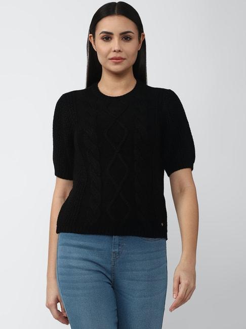 van-heusen-black-regular-fit-sweater