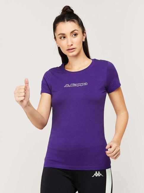 kappa-purple-cotton-t-shirt