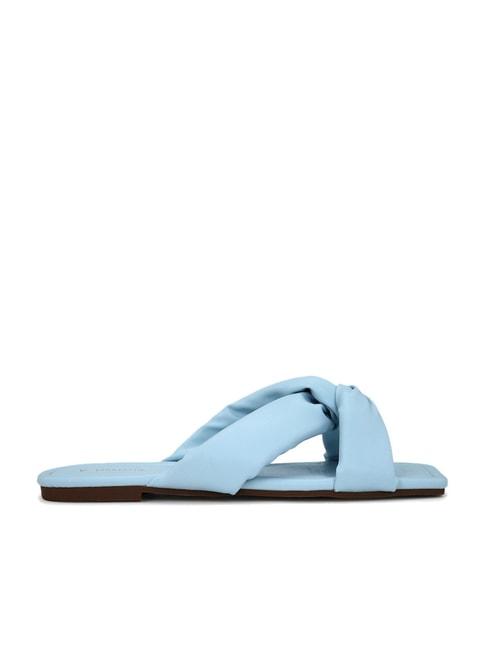 van-heusen-women's-blue-cross-strap-sandals