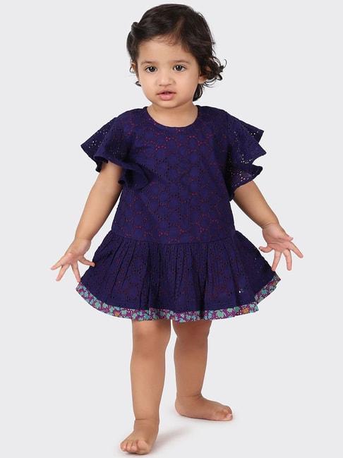 fabindia-kids-purple-cotton-embroidered-dress