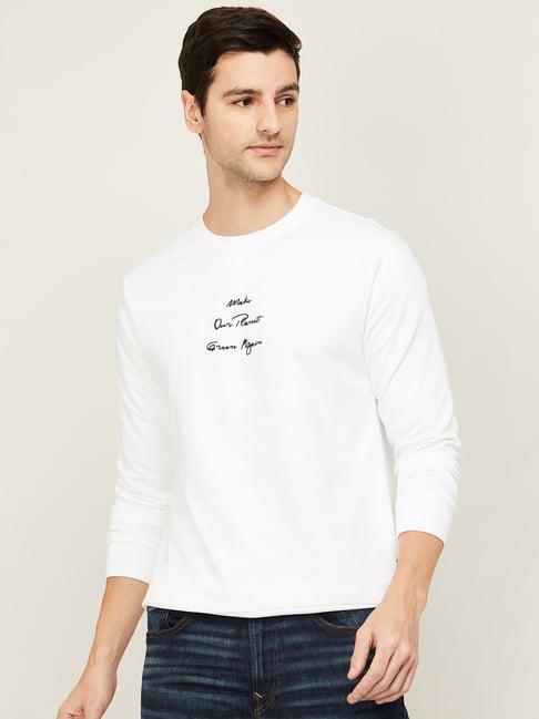 fame-forever-by-lifestyle-denimize-white-cotton-regular-fit-printed-sweatshirt