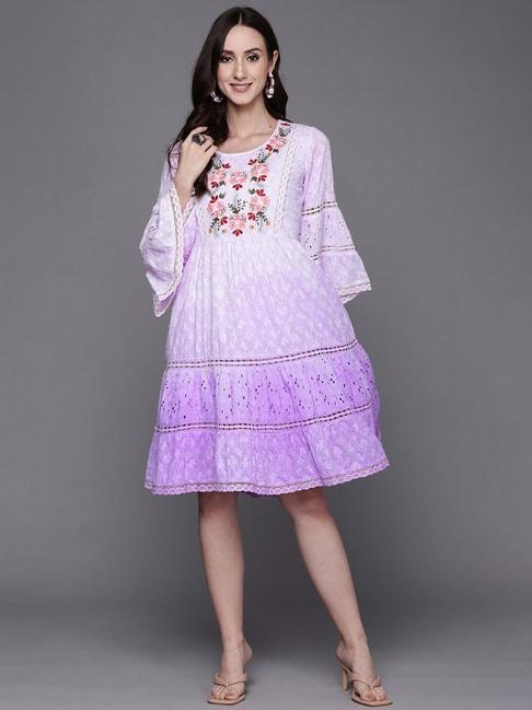 indo-era-purple-cotton-embroidered-a-line-dress