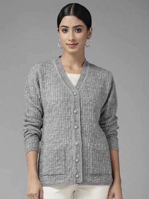 cayman-grey-woolen-cable-knit-cardigan