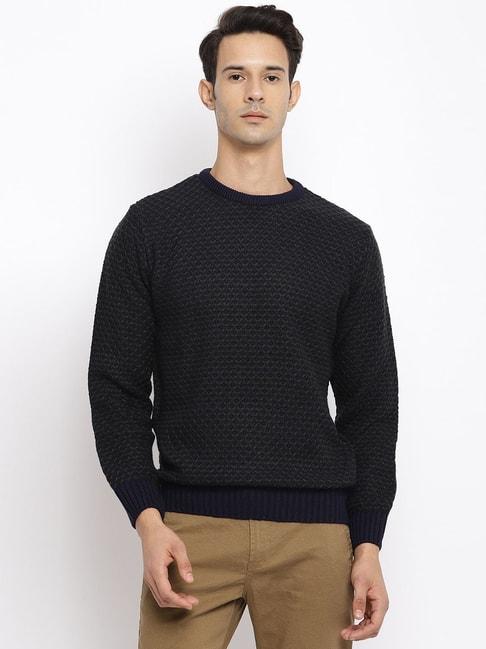 cantabil-navy-regular-fit-self-design-sweater