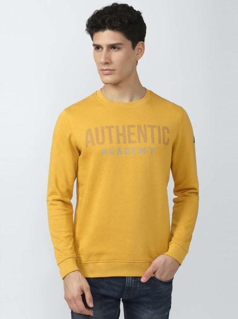 academy-by-van-heusen-yellow-slim-fit-printed-sweatshirts