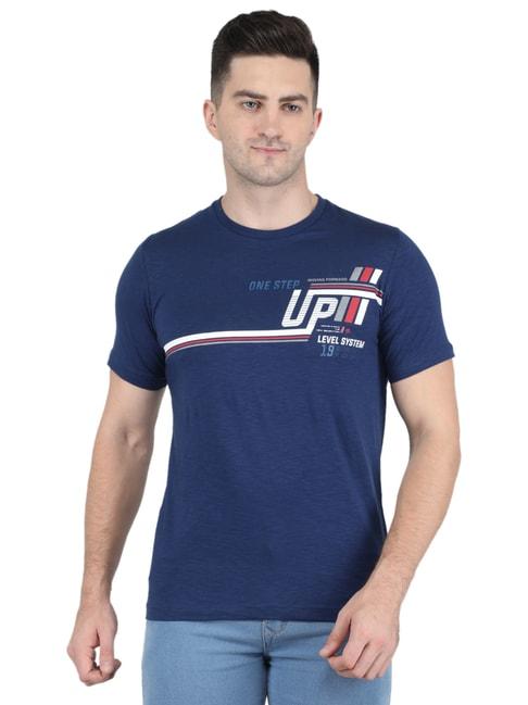 monte-carlo-navy-cotton-smart-fit-printed-t-shirt