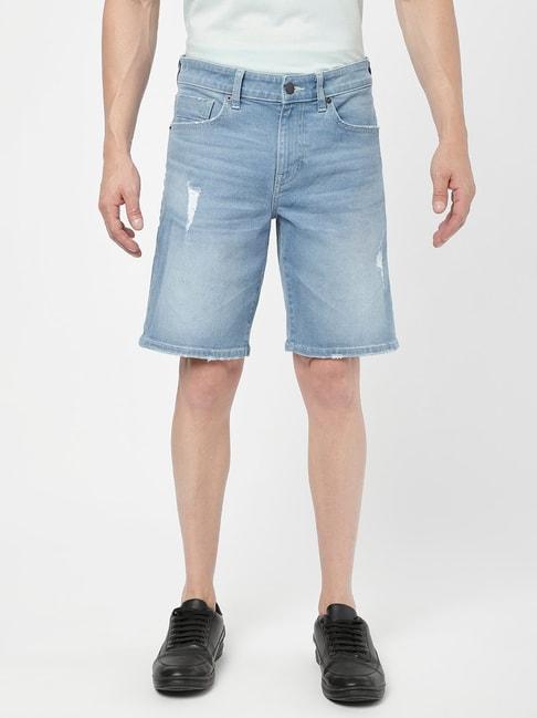 passion-light-blue-regular-fit-denim-shorts