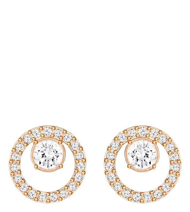 swarovski-white-rose-gold-tone-plated-circle-creativity-stud-earrings