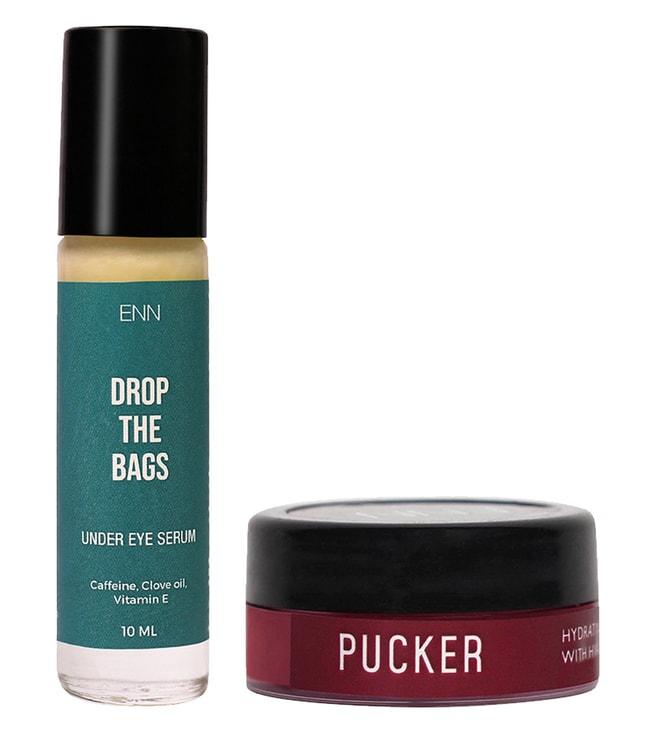 enn-pucker-lip-balm-mini-&-drop-the-bag-under-eye-serum-combo-kit