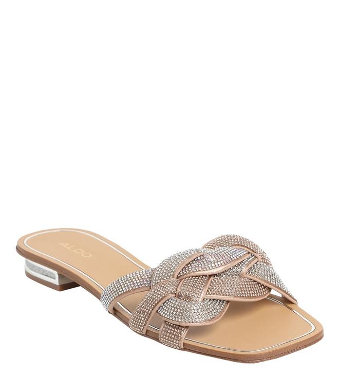 aldo-women's-tydeus653-embellished-rose-gold-slide-sandals