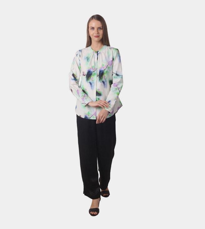 pashma-white-the-holiday-moon-abstract-band-collared-shirt