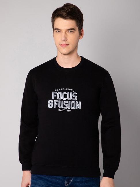 cantabil-black-regular-fit-printed-sweatshirt