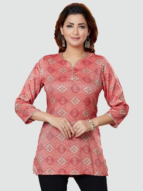 saree-swarg-pink-printed-tunic