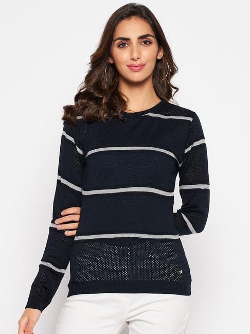 crozo-by-cantabil-navy-striped-sweaters